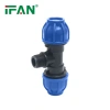 IFAN Factory Blue PP Plastic Female-Threaded Tee Fitting details Picture